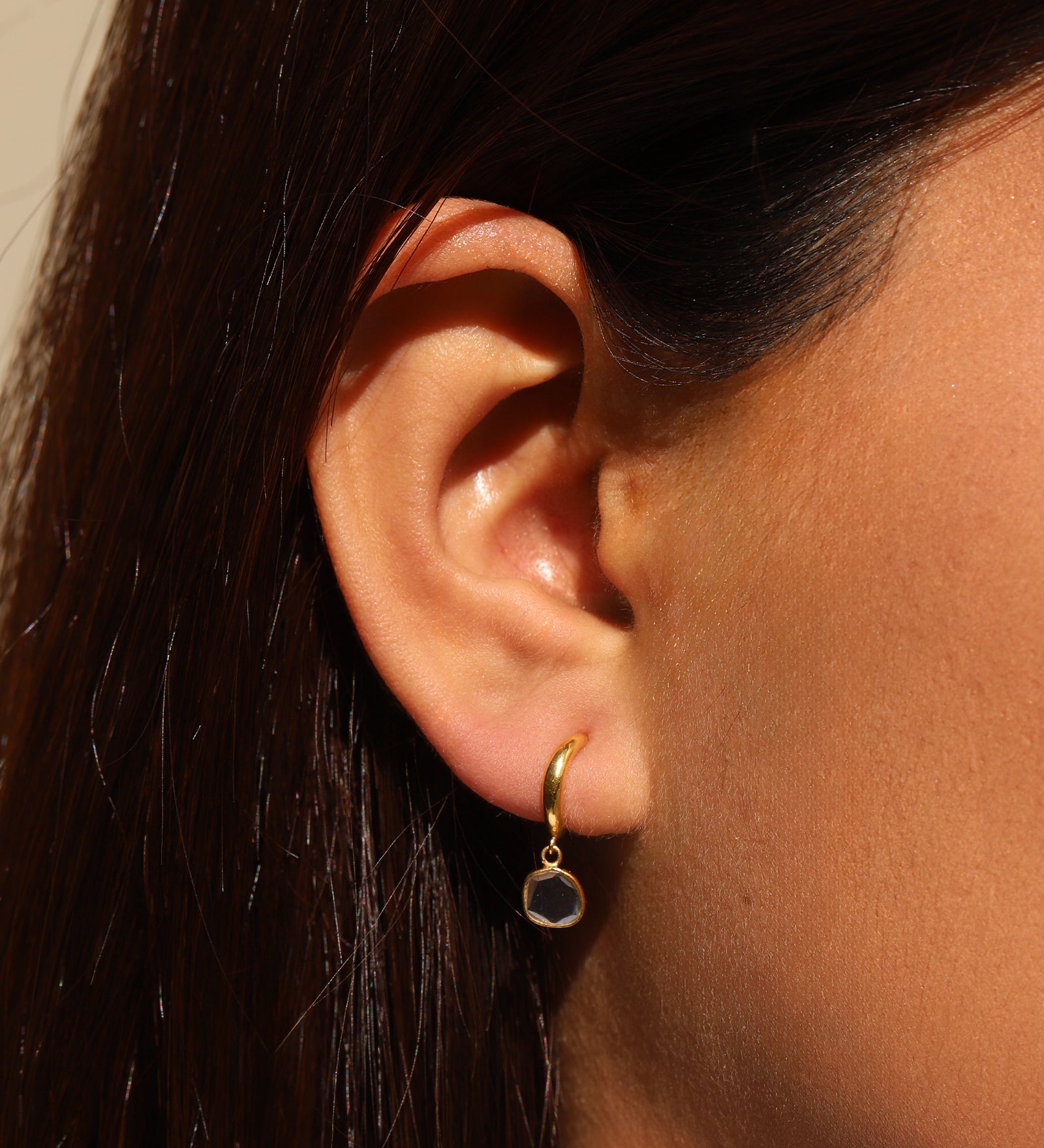 Chan Luu-Mirage Hoop Earrings-Earrings-Blue Ruby Jewellery-Vancouver Canada