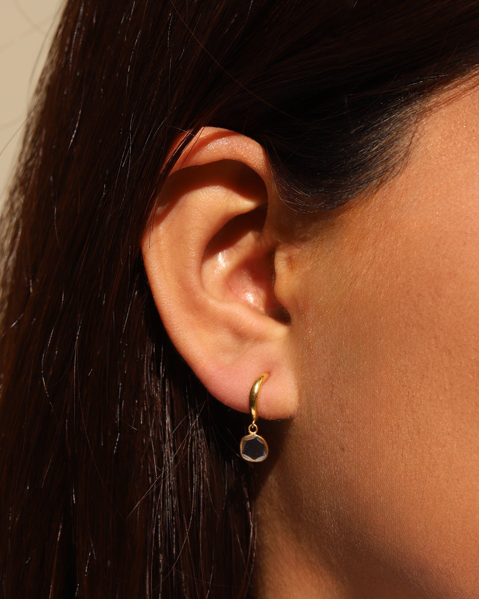 Chan Luu-Mirage Hoop Earrings-Earrings-Blue Ruby Jewellery-Vancouver Canada