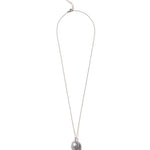 Baroque Pearl & Diamond Necklace Sterling Silver, Freshwater Pearl, Diamond