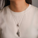 Chan Luu-Baroque Pearl & Diamond Necklace-Necklaces-Blue Ruby Jewellery-Vancouver Canada