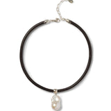Rosemary Necklace Sterling Silver, White Pearl