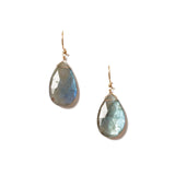 Yasmine Earrings 18k Gold Vermeil, Labradorite