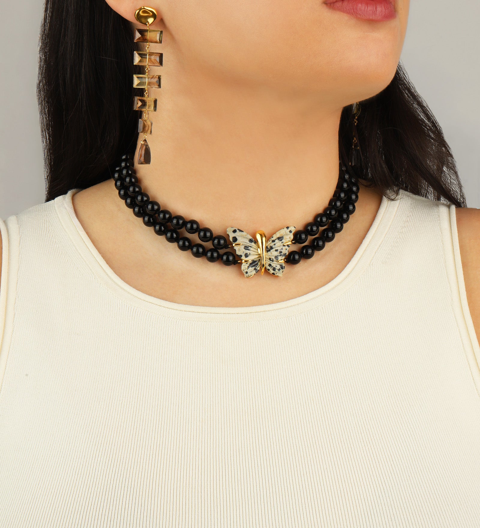 Chan Luu-Butterfly Collar Necklace-Necklaces-Blue Ruby Jewellery-Vancouver Canada