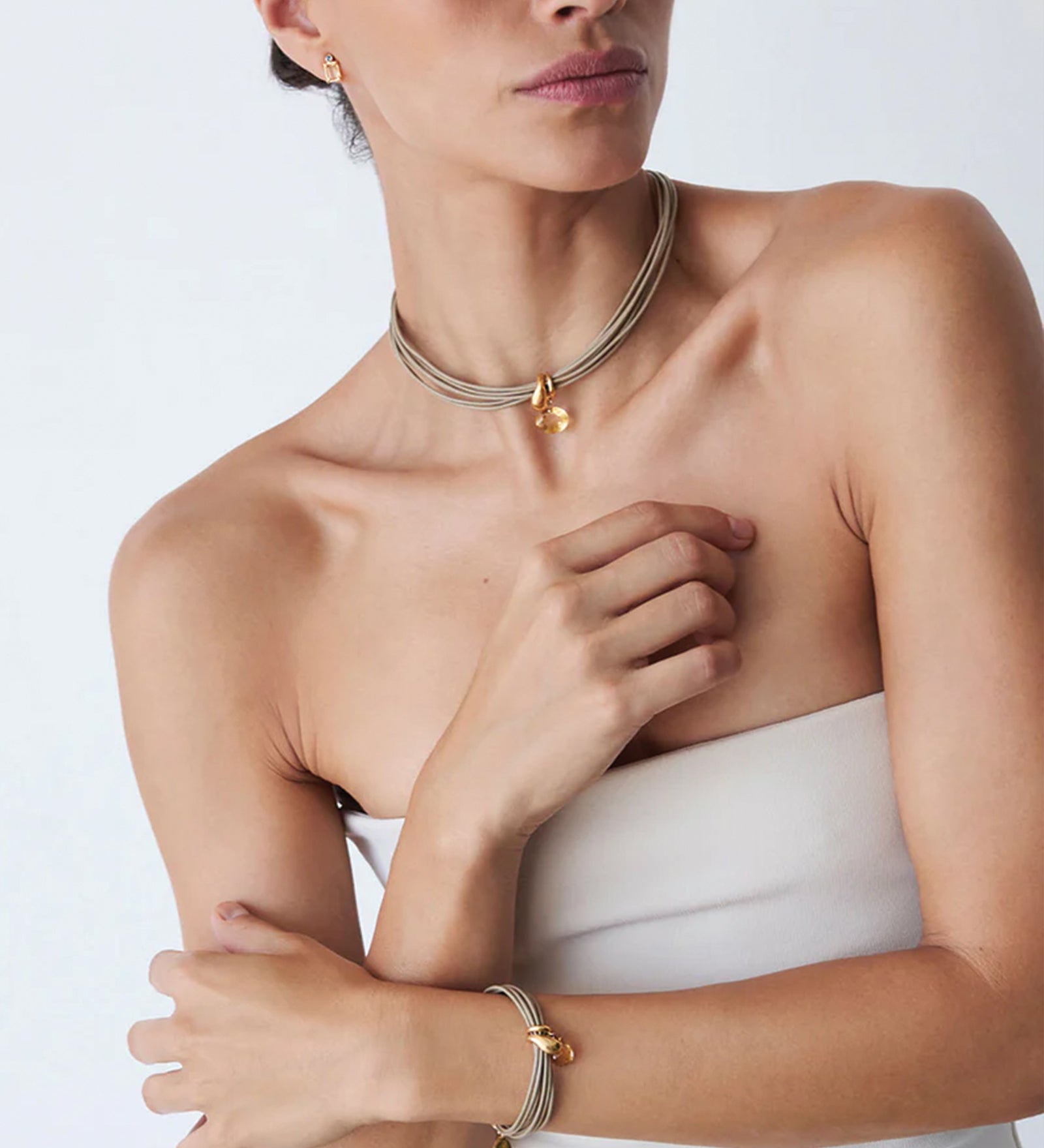 Chan Luu-Serpentine Cord Necklace-Necklaces-Blue Ruby Jewellery-Vancouver Canada