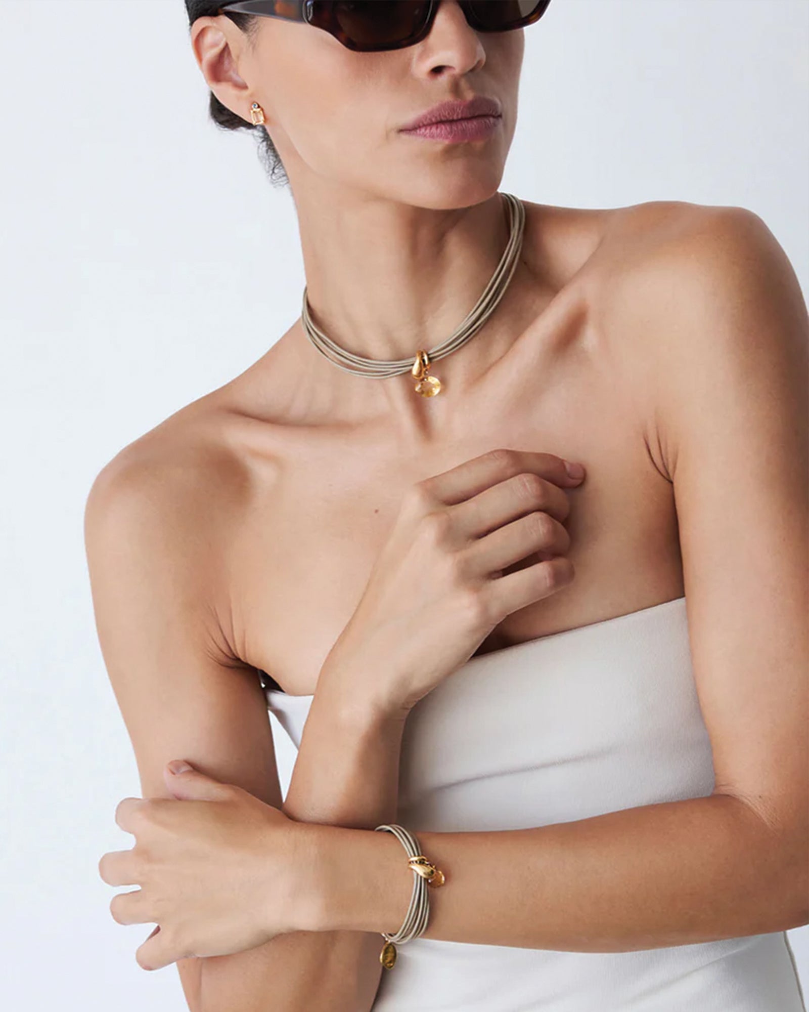 Chan Luu-Serpentine Cord Necklace-Necklaces-Blue Ruby Jewellery-Vancouver Canada