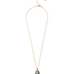 Scarab Necklace 18k Gold Vermeil, Labradorite