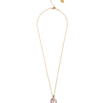 Scarab Necklace 18k Gold Vermeil, Amethyst