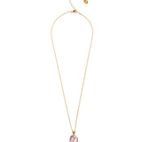 Scarab Necklace 18k Gold Vermeil, Amethyst
