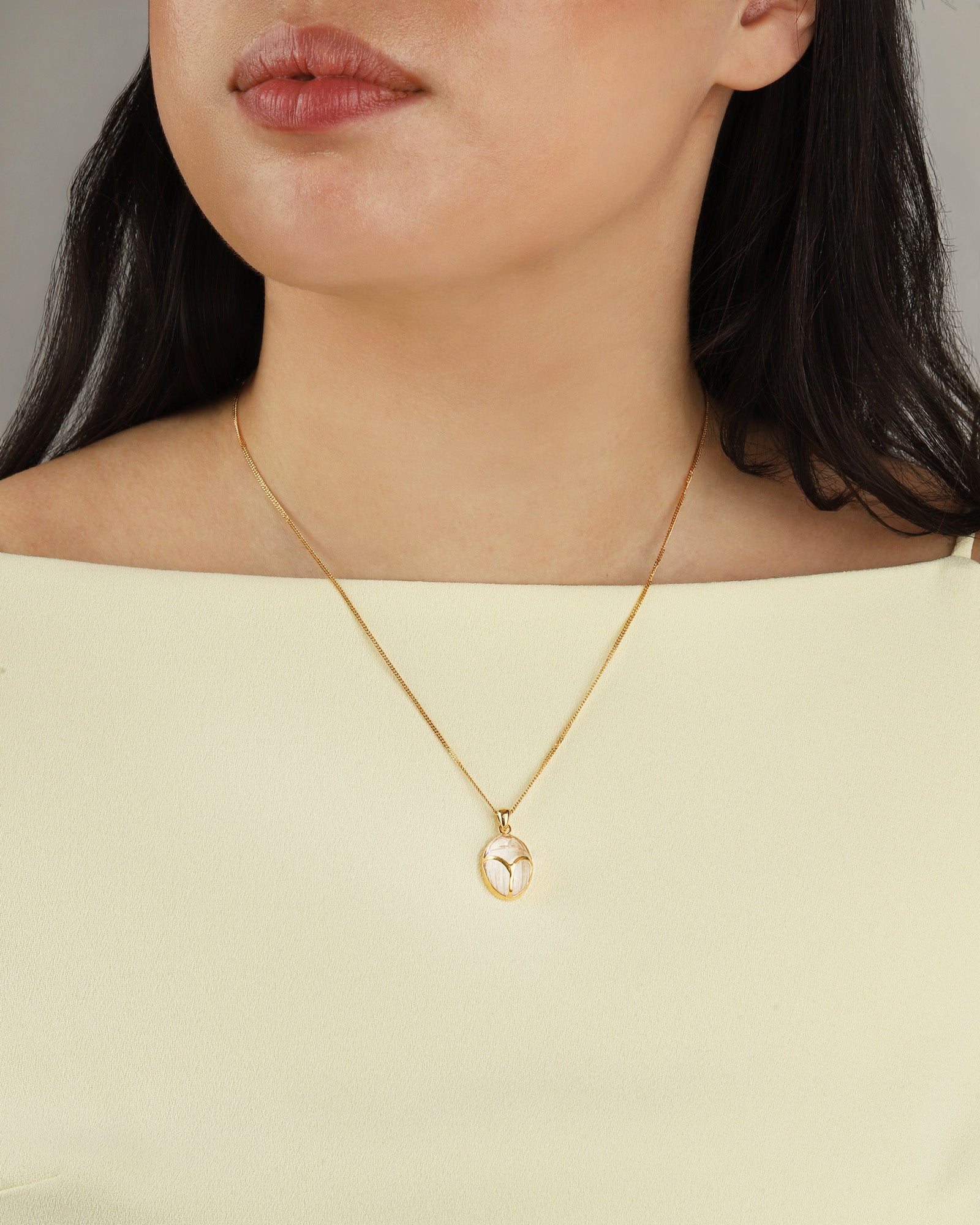 Chan Luu-Scarab Necklace-Necklaces-Blue Ruby Jewellery-Vancouver Canada
