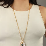 Chan Luu-Scarab Toggle Necklace-Necklaces-Blue Ruby Jewellery-Vancouver Canada