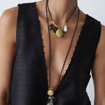 Chan Luu-Serpentine Charm Necklace-Necklaces-Blue Ruby Jewellery-Vancouver Canada