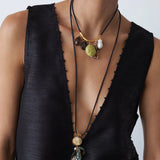 Chan Luu-Serpentine Charm Necklace-Necklaces-Blue Ruby Jewellery-Vancouver Canada