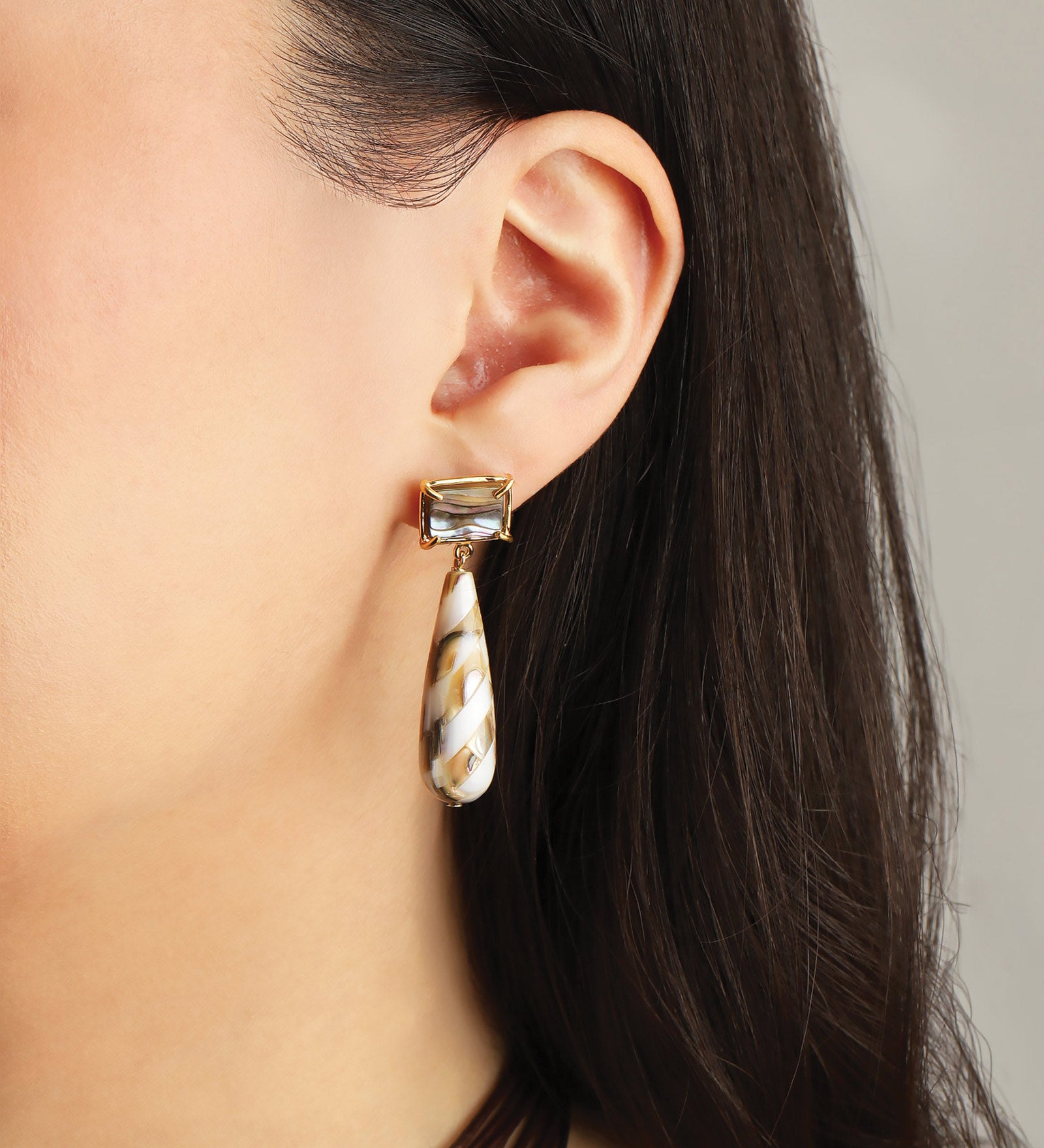 Chan Luu-Balthazar Drop Earrings-Earrings-Blue Ruby Jewellery-Vancouver Canada