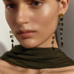Chan Luu-Fishbone Tiered Earrings-Earrings-Blue Ruby Jewellery-Vancouver Canada