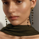 Chan Luu-Fishbone Tiered Earrings-Earrings-Blue Ruby Jewellery-Vancouver Canada