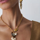 Chan Luu-Peacock Charm Necklace-Necklaces-Blue Ruby Jewellery-Vancouver Canada