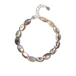 Costa Anklet Sterling Silver, Abalone