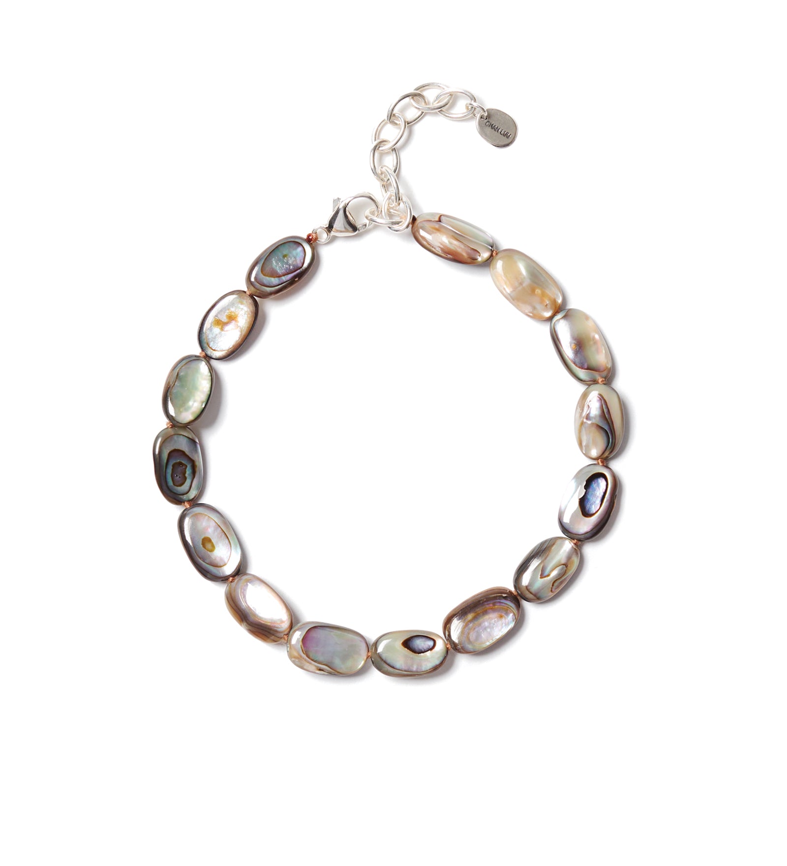 Costa Anklet Sterling Silver, Abalone