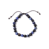 Pull Wrap Bracelet Sterling Silver, Sodalite