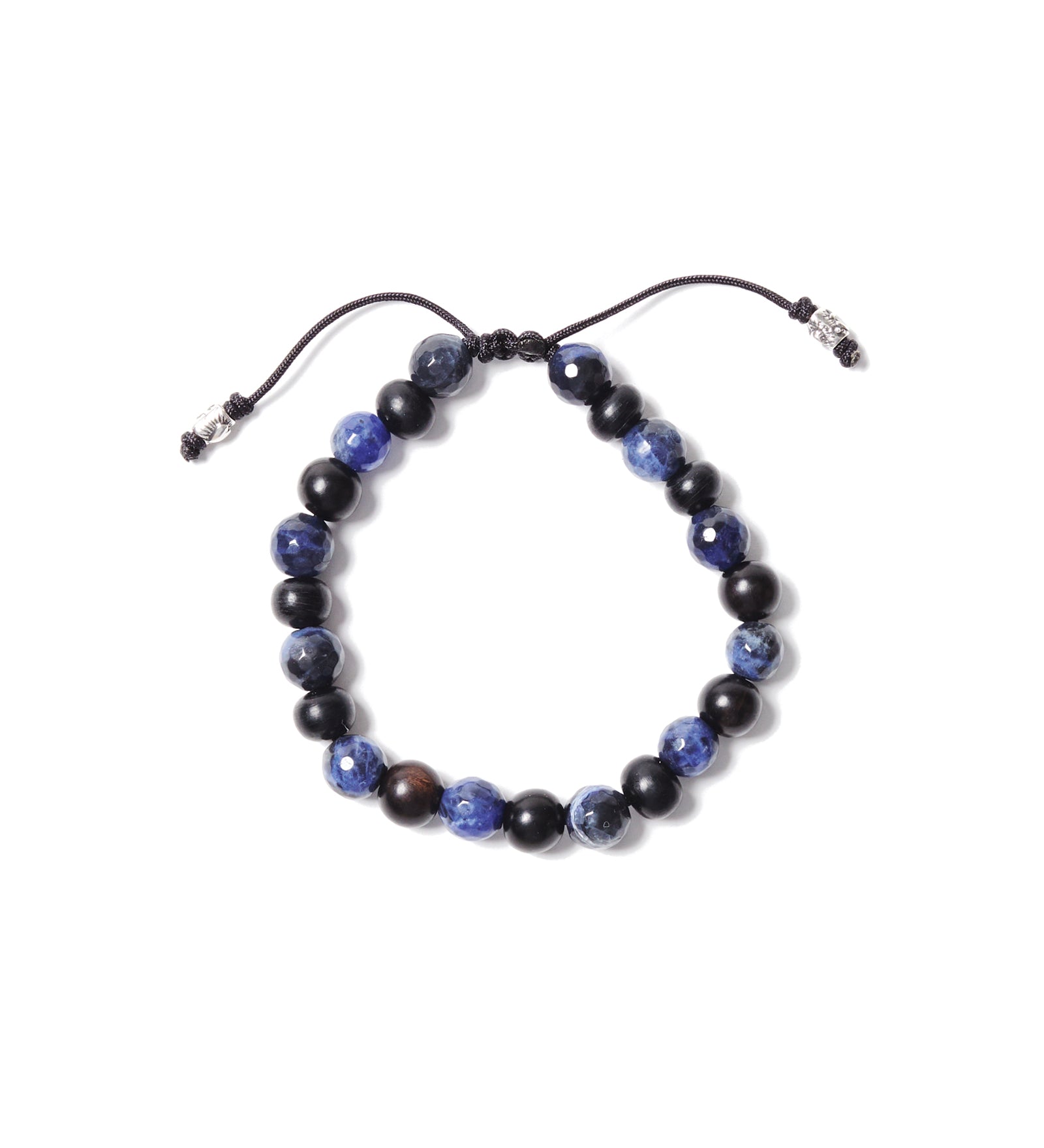 Pull Wrap Bracelet Sterling Silver, Sodalite