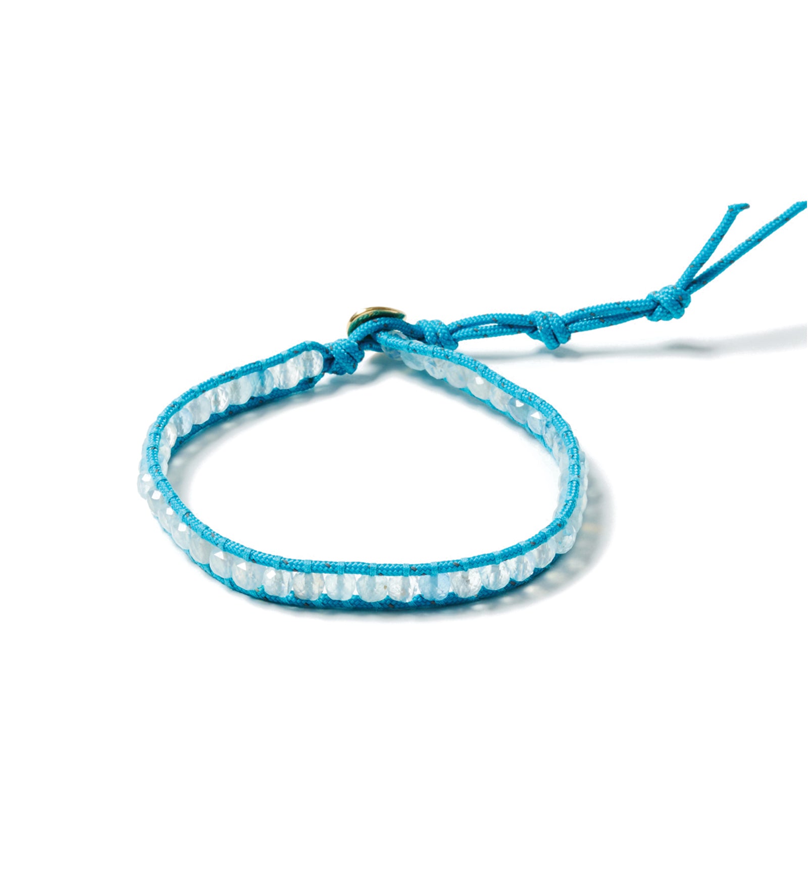 Stone Cord Anklet 18k Gold Vermeil, Paracord