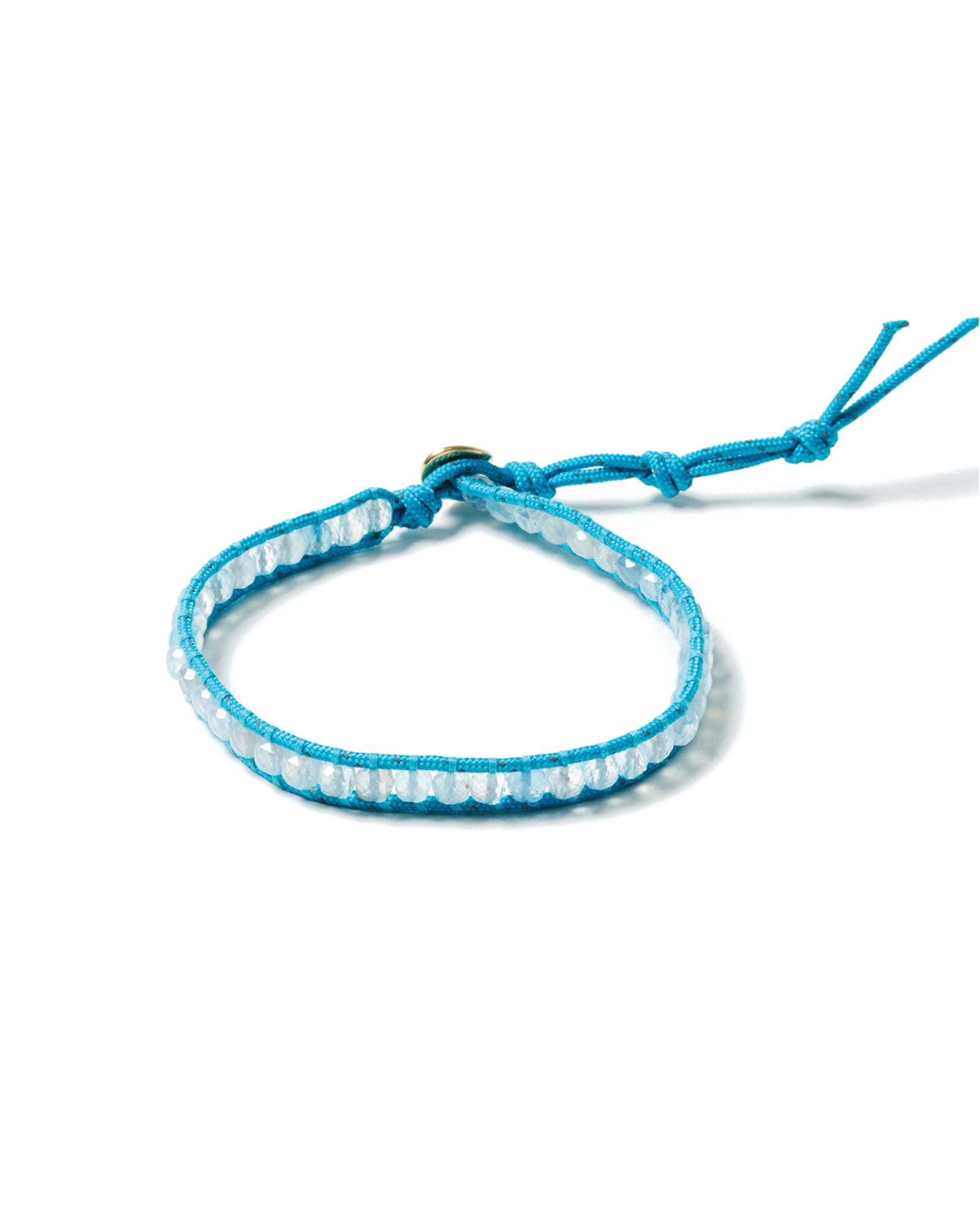 Stone Cord Anklet 18k Gold Vermeil, Paracord