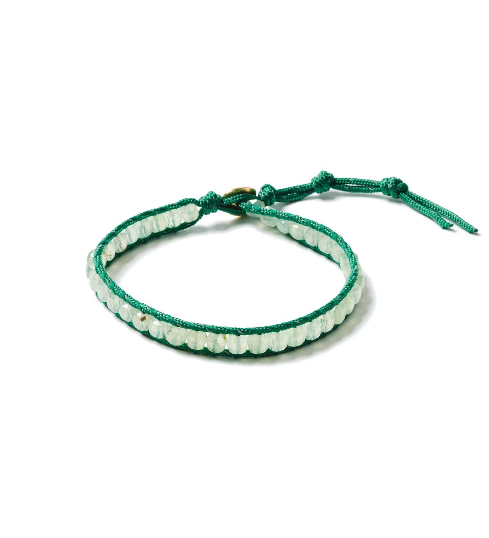 Stone Cord Anklet 18k Gold Vermeil, Paracord