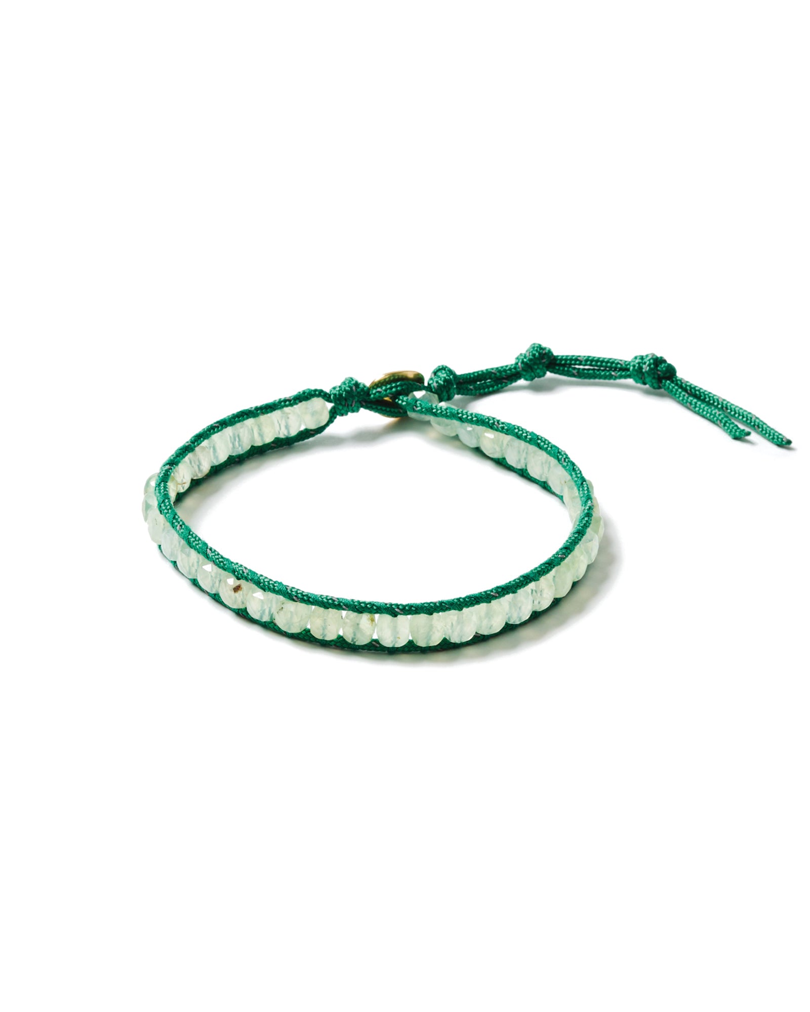 Stone Cord Anklet 18k Gold Vermeil, Paracord
