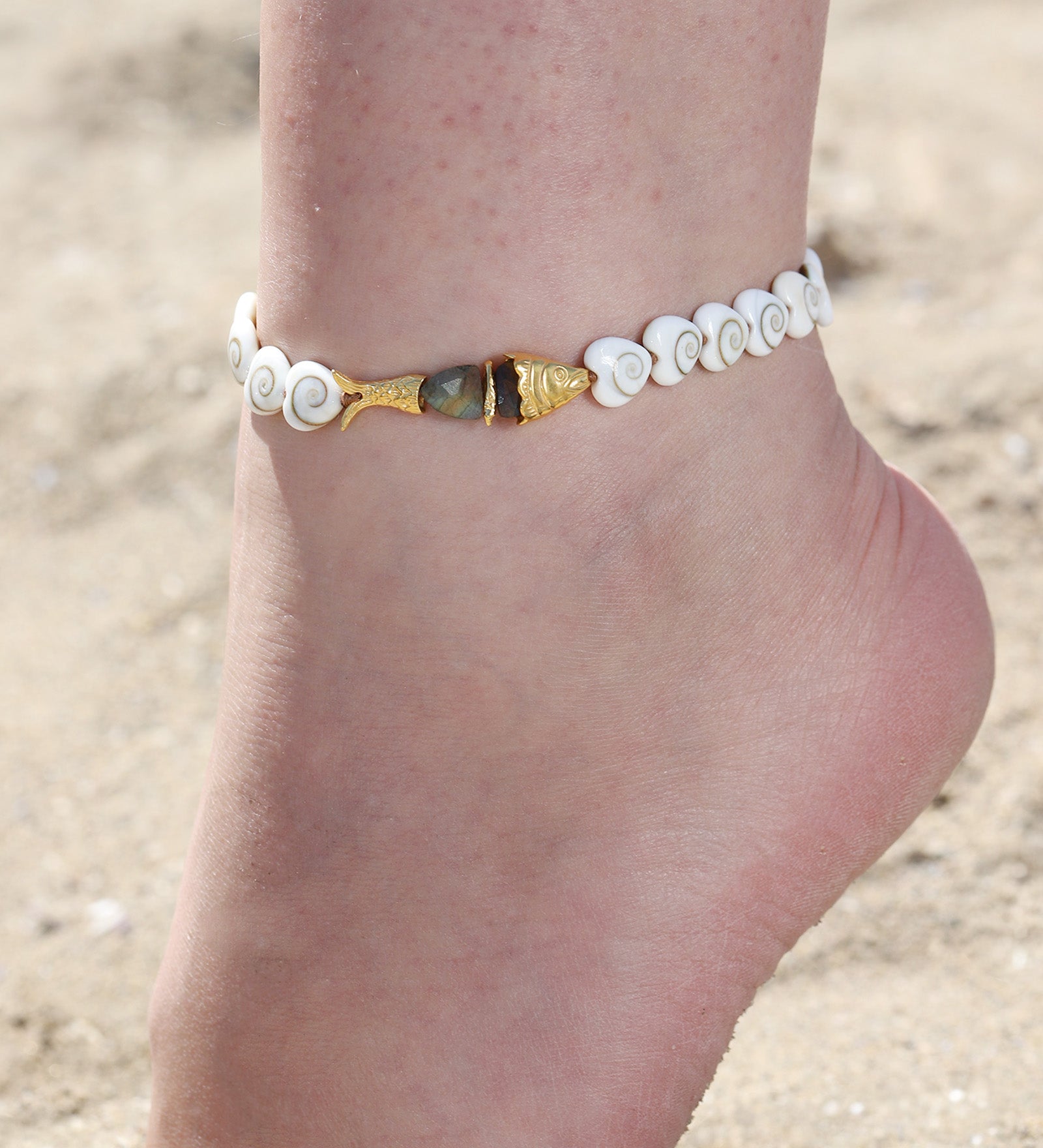 Chan Luu-Orris Charm Anklet-Anklets-Blue Ruby Jewellery-Vancouver Canada