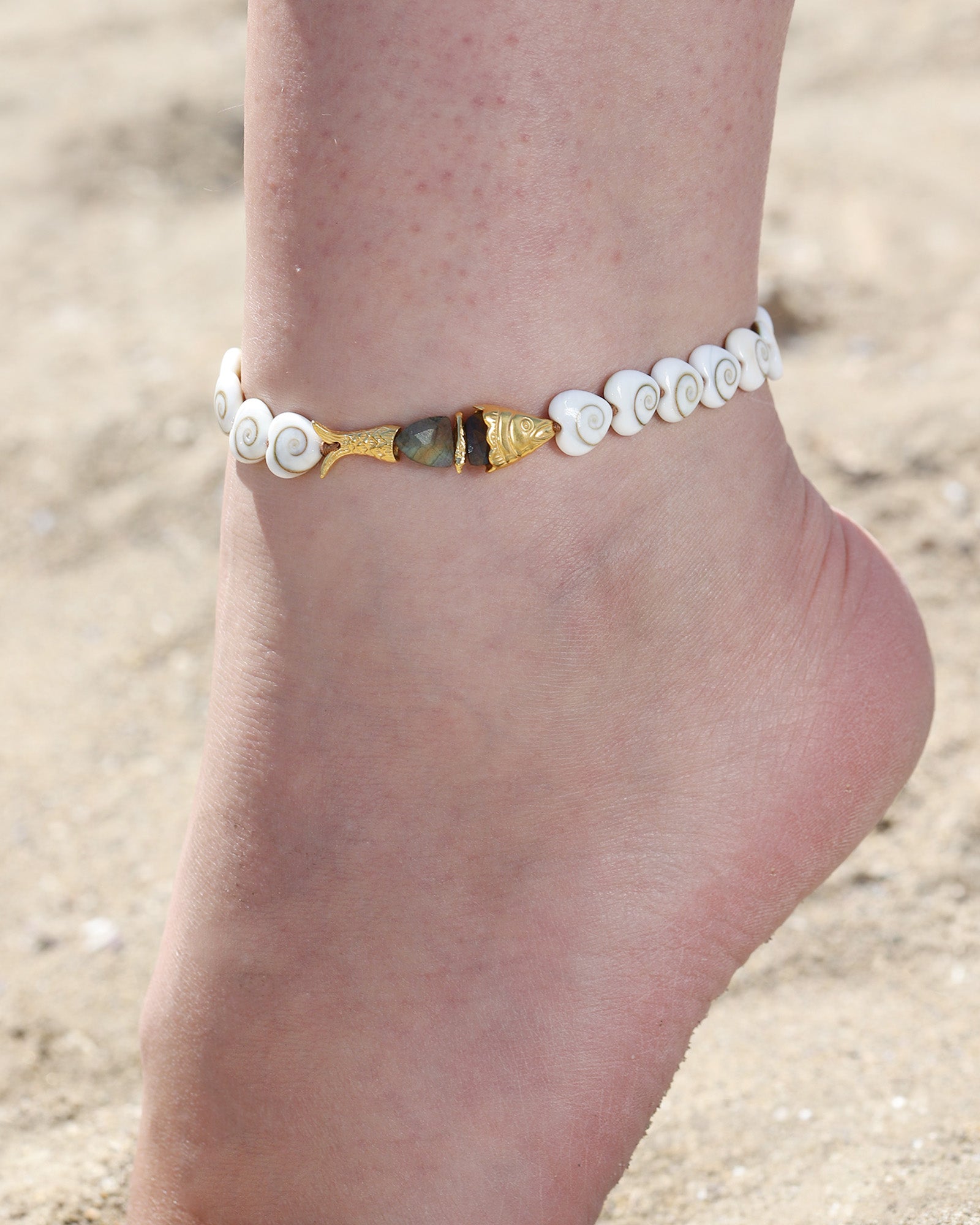 Chan Luu-Orris Charm Anklet-Anklets-Blue Ruby Jewellery-Vancouver Canada