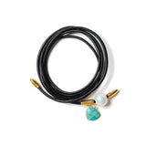 Five Wrap Leather & Pearl Bracelet 18k Gold Vermeil, Leather, Turquoise