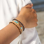 Chan Luu-Trio Friendship Bracelet Set-Bracelets-Blue Ruby Jewellery-Vancouver Canada