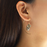 Chan Luu-Abalone Wire Thread Earrings-Earrings-Blue Ruby Jewellery-Vancouver Canada