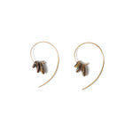 Abalone Curve Hook Earrings 18k Gold Vermeil
