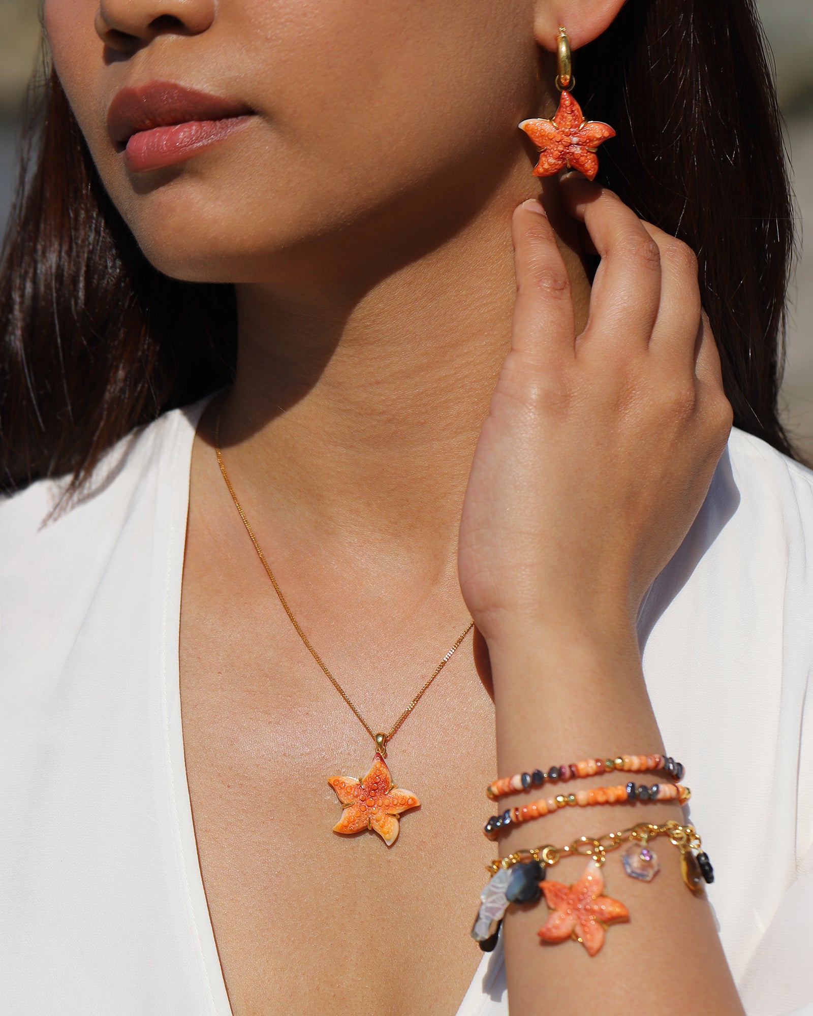 Chan Luu-Starfish Pendant Necklace-Necklaces-Blue Ruby Jewellery-Vancouver Canada