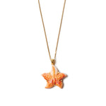Starfish Necklace 18k Gold Vermeil, Oyster Starfish