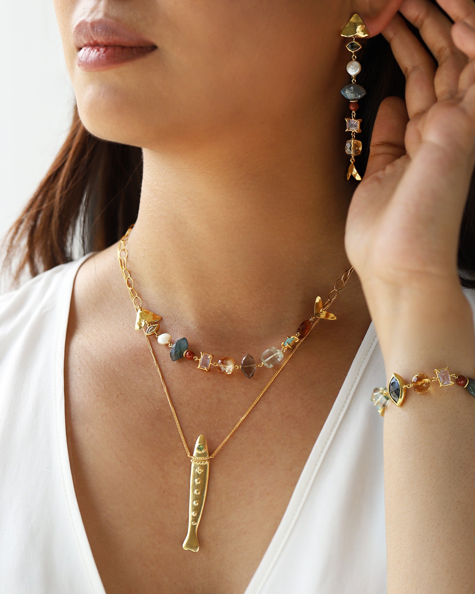 Chan Luu-Lucky Catch Necklace-Necklaces-Blue Ruby Jewellery-Vancouver Canada