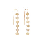 Stn Chn Drp Thdr 18k Gold Vermeil, Rutilated Quartz