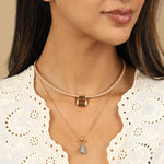 Chan Luu-Marfa Braided Leather Necklace-Necklaces-Blue Ruby Jewellery-Vancouver Canada