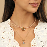Chan Luu-Marfa Braided Leather Necklace-Necklaces-Blue Ruby Jewellery-Vancouver Canada