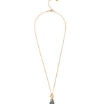 Tri Stn Tog Nk 18k Gold Vermeil, Labradorite
