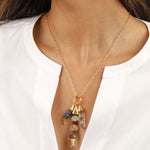 Chan Luu-Orris Charm Necklace-Necklaces-Blue Ruby Jewellery-Vancouver Canada