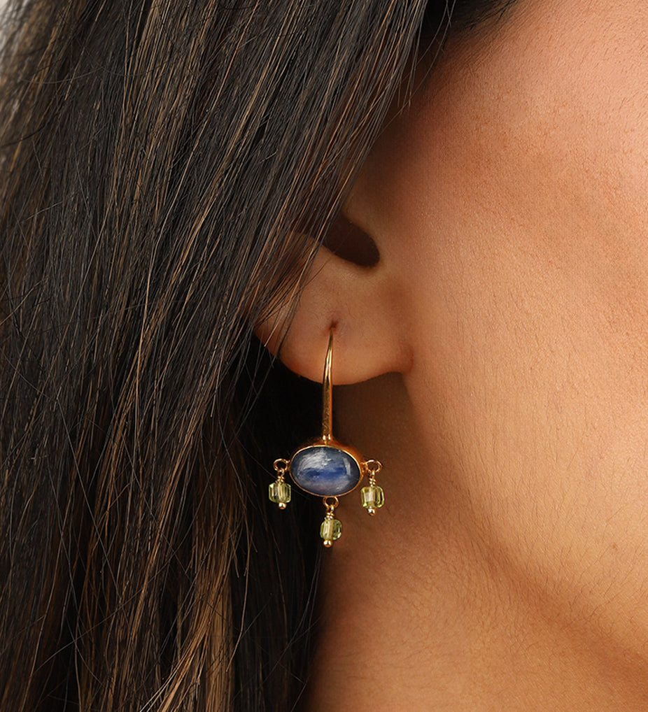 Chan Luu-Della Drop Earrings-Earrings-Blue Ruby Jewellery-Vancouver Canada