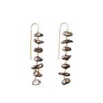 Keshi Prl Chn Drp Thdr 18k Gold Vermeil, Peacock Pearl