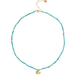 Ovl Stn Stn Nug Nk 18k Gold Vermeil, Turquoise, Citrine