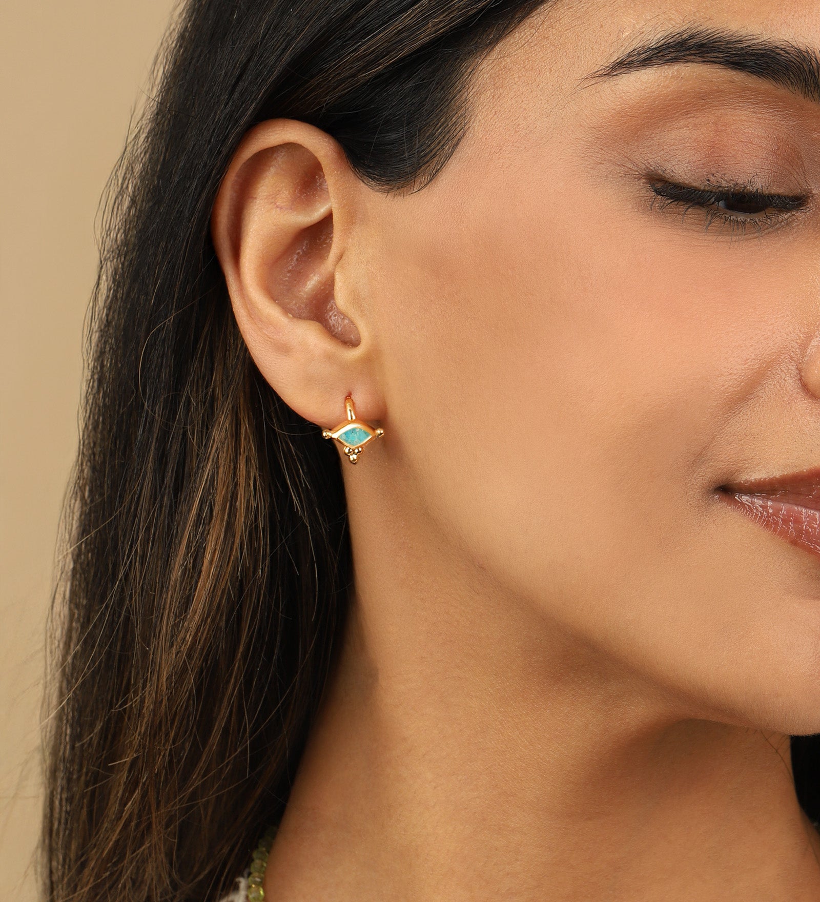 Chan Luu-Della Stud Earrings-Earrings-Blue Ruby Jewellery-Vancouver Canada