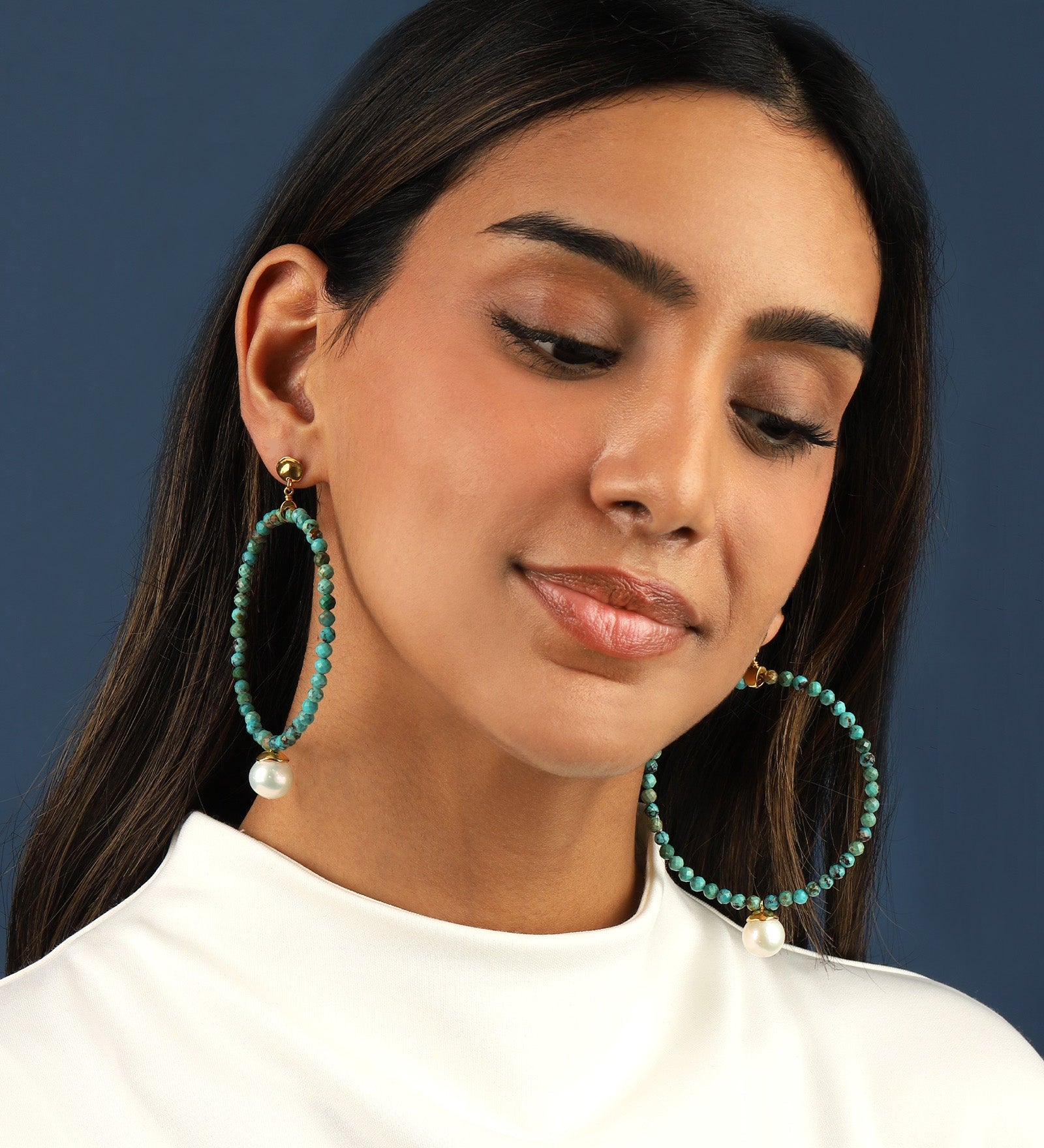 Chan Luu-XL Tide Hoop Earrings-Earrings-Blue Ruby Jewellery-Vancouver Canada