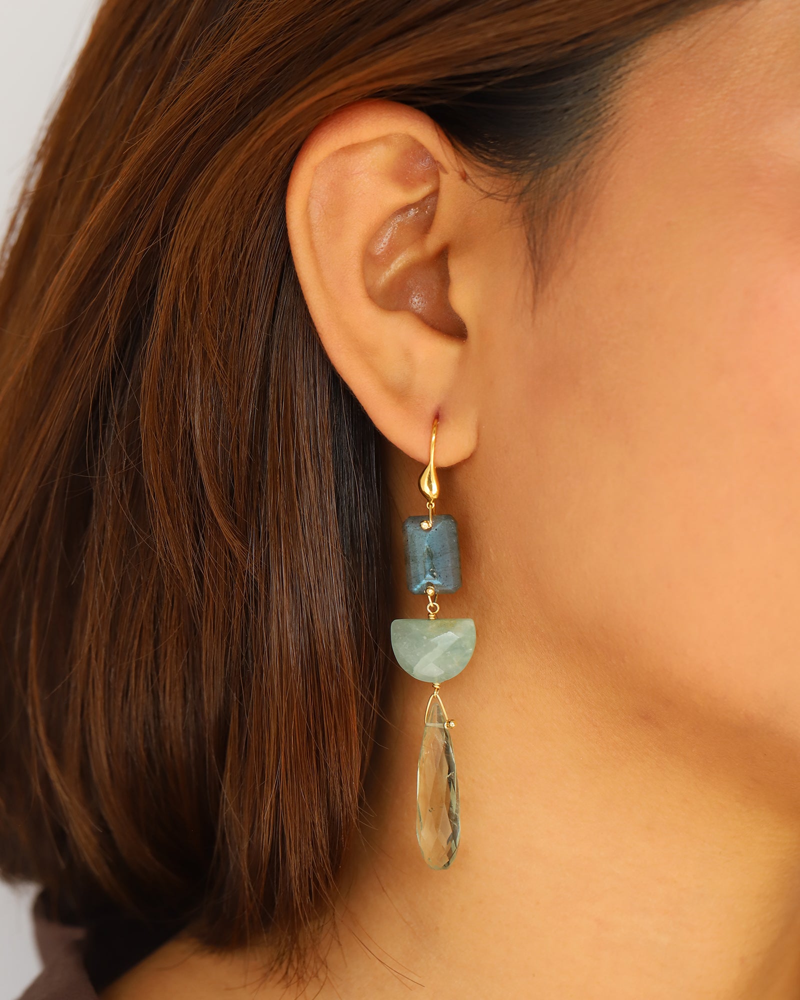 Chan Luu-Labyrinth Trio Earrings-Earrings-Blue Ruby Jewellery-Vancouver Canada