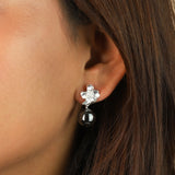 Chan Luu-Hibiscus Drop Earrings-Earrings-Blue Ruby Jewellery-Vancouver Canada