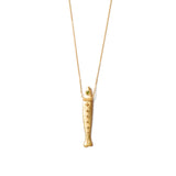 Chan Luu-Sardine Necklace-Necklaces-18k Gold Vermeil, Peridot-Blue Ruby Jewellery-Vancouver Canada